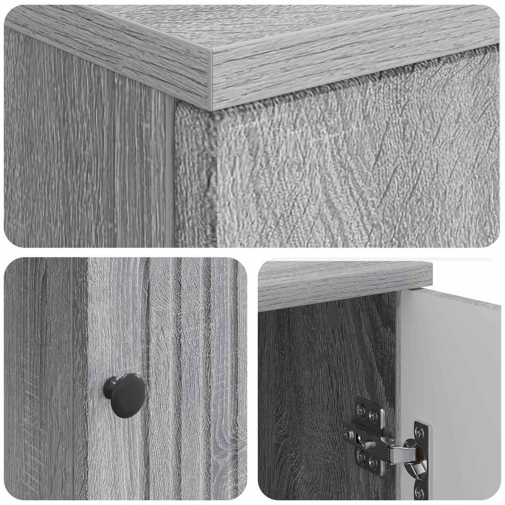 Schreibtisch Graues Sonoma 142,5 x 50 x 75 cm Holzwerkstoff