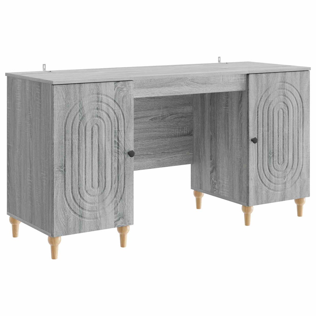 Schreibtisch Graues Sonoma 142,5 x 50 x 75 cm Holzwerkstoff