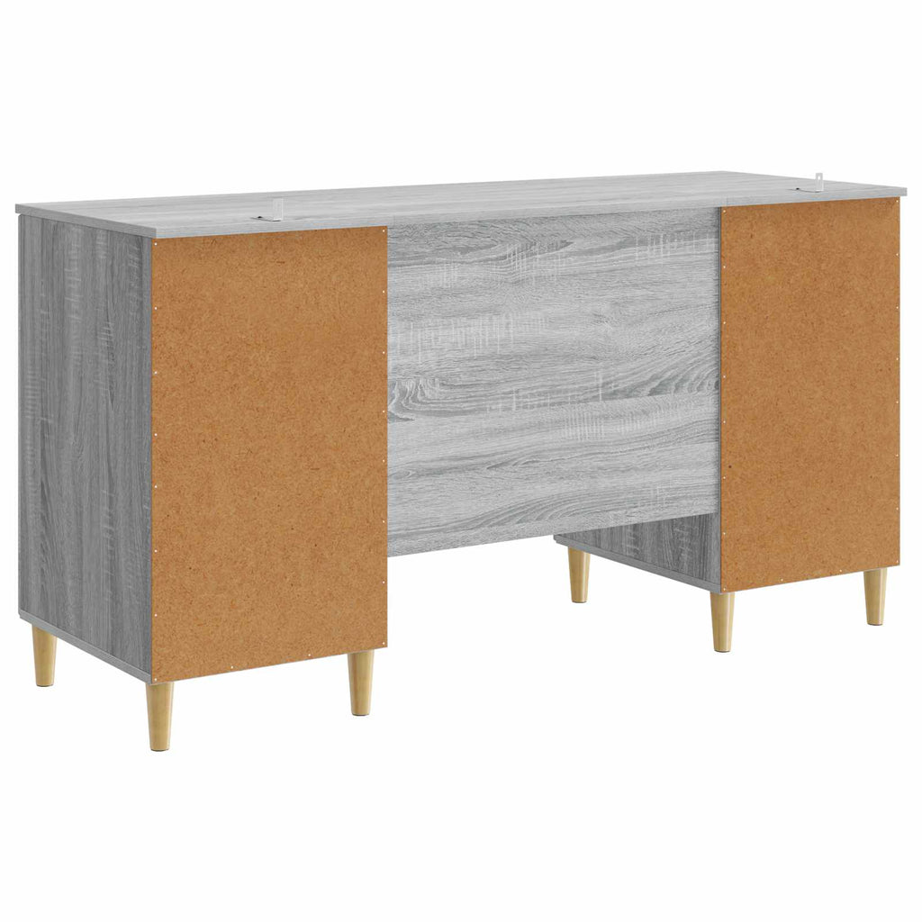 Schreibtisch Graues Sonoma 142,5 x 50 x 75 cm Holzwerkstoff