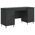 Schreibtisch mit Regal Schwarz 142,5 x 50 x 75 cm Holzwerkstoff