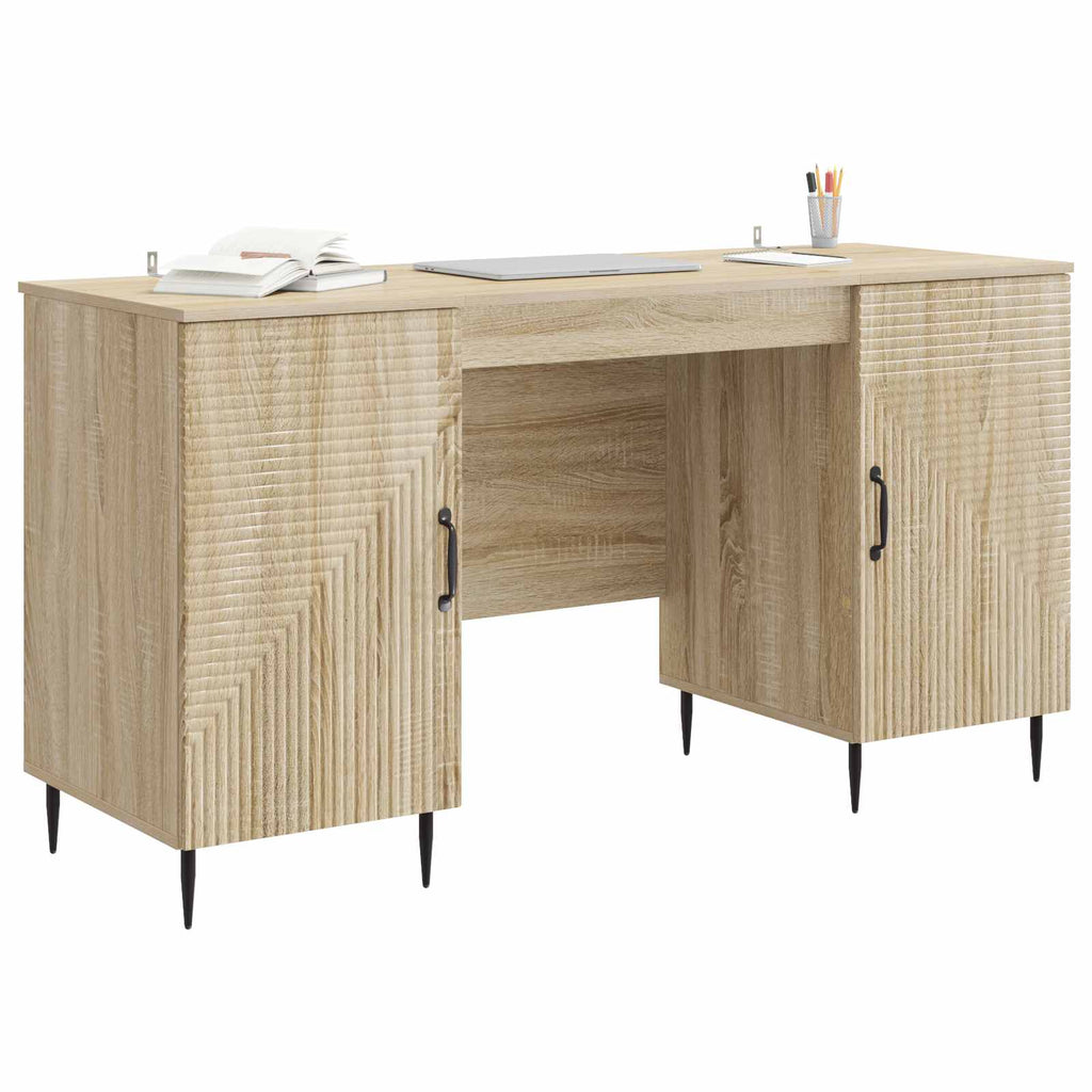 Schreibtisch Sonoma-Eiche 142,5 x 50 x 75 cm Holzwerkstoff