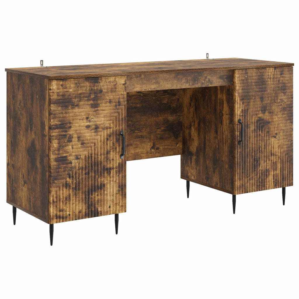 Schreibtisch Geräucherte Eiche 142,5 x 50 x 75 cm Holzwerkstoff