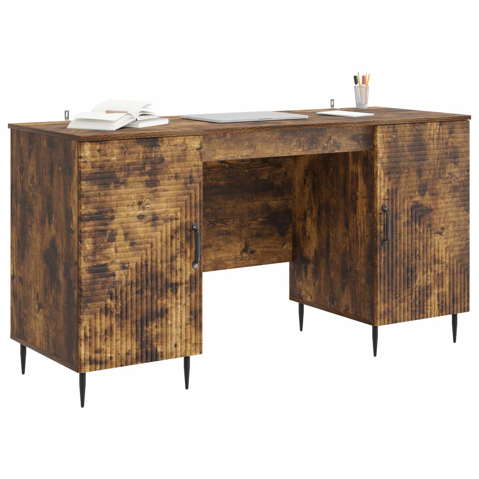 Schreibtisch Geräucherte Eiche 142,5 x 50 x 75 cm Holzwerkstoff