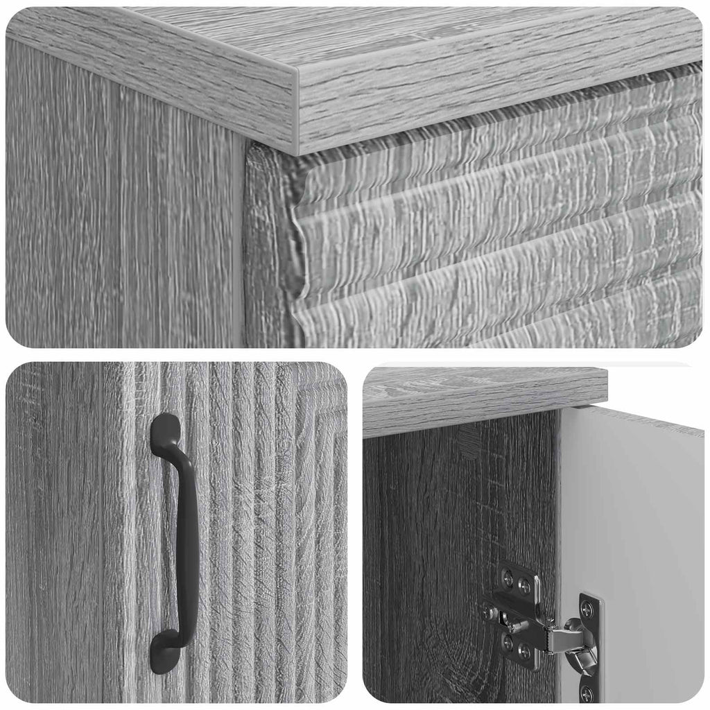 Schreibtisch Graues Sonoma 142,5 x 50 x 75 cm Holzwerkstoff