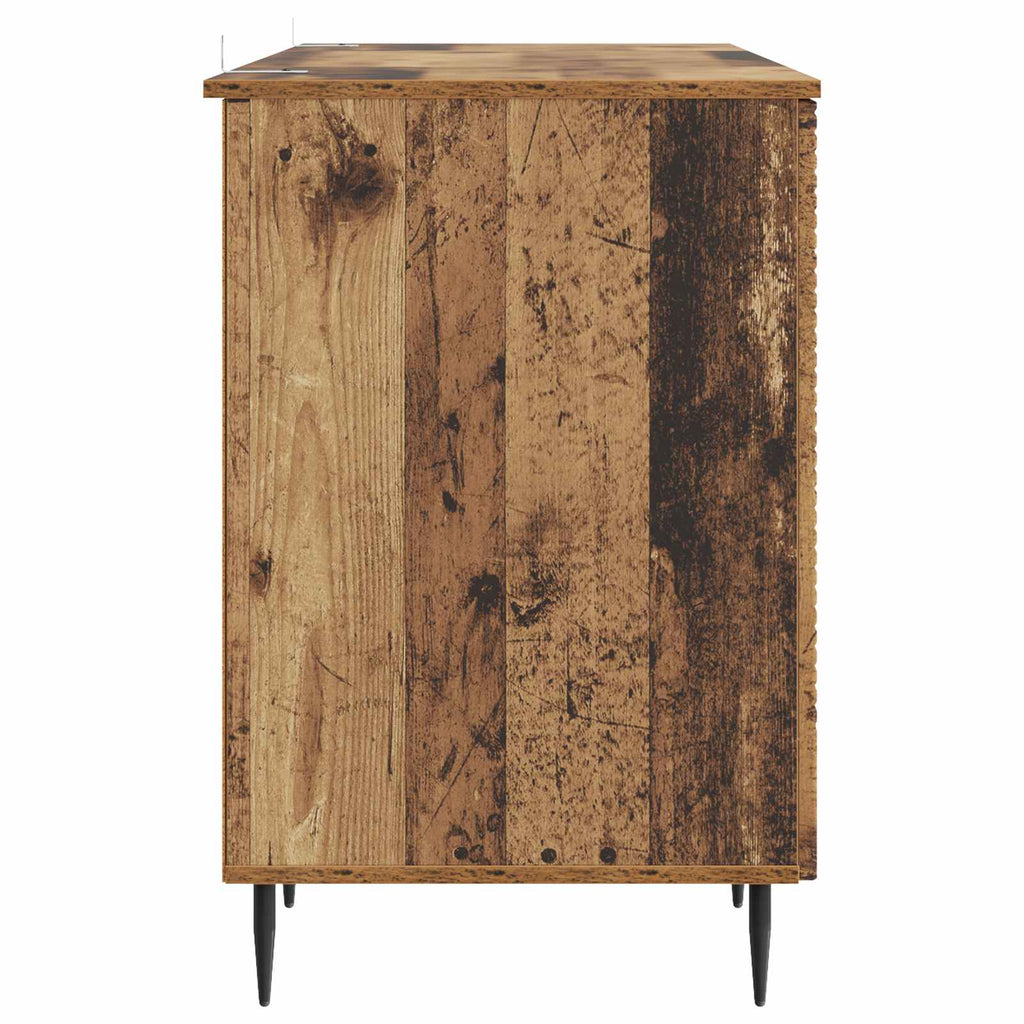 Schreibtisch mit Regal Altholz 142,5 x 50 x 75 cm Holzwerkstoff