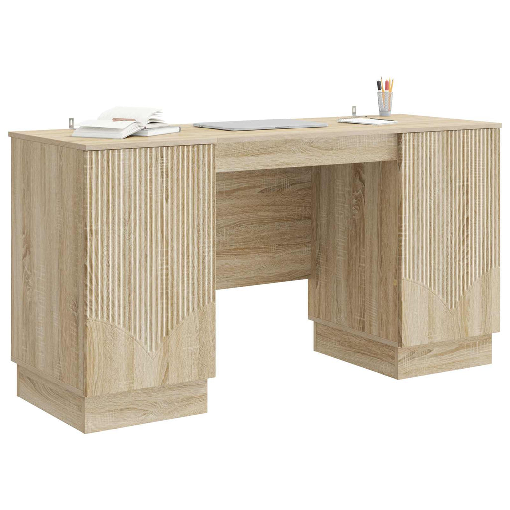 Schreibtisch Sonoma-Eiche 142,5 x 50 x 75 cm Holzwerkstoff