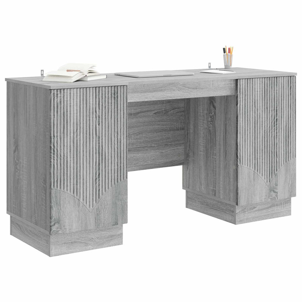 Schreibtisch Graues Sonoma 142,5 x 50 x 75 cm Holzwerkstoff