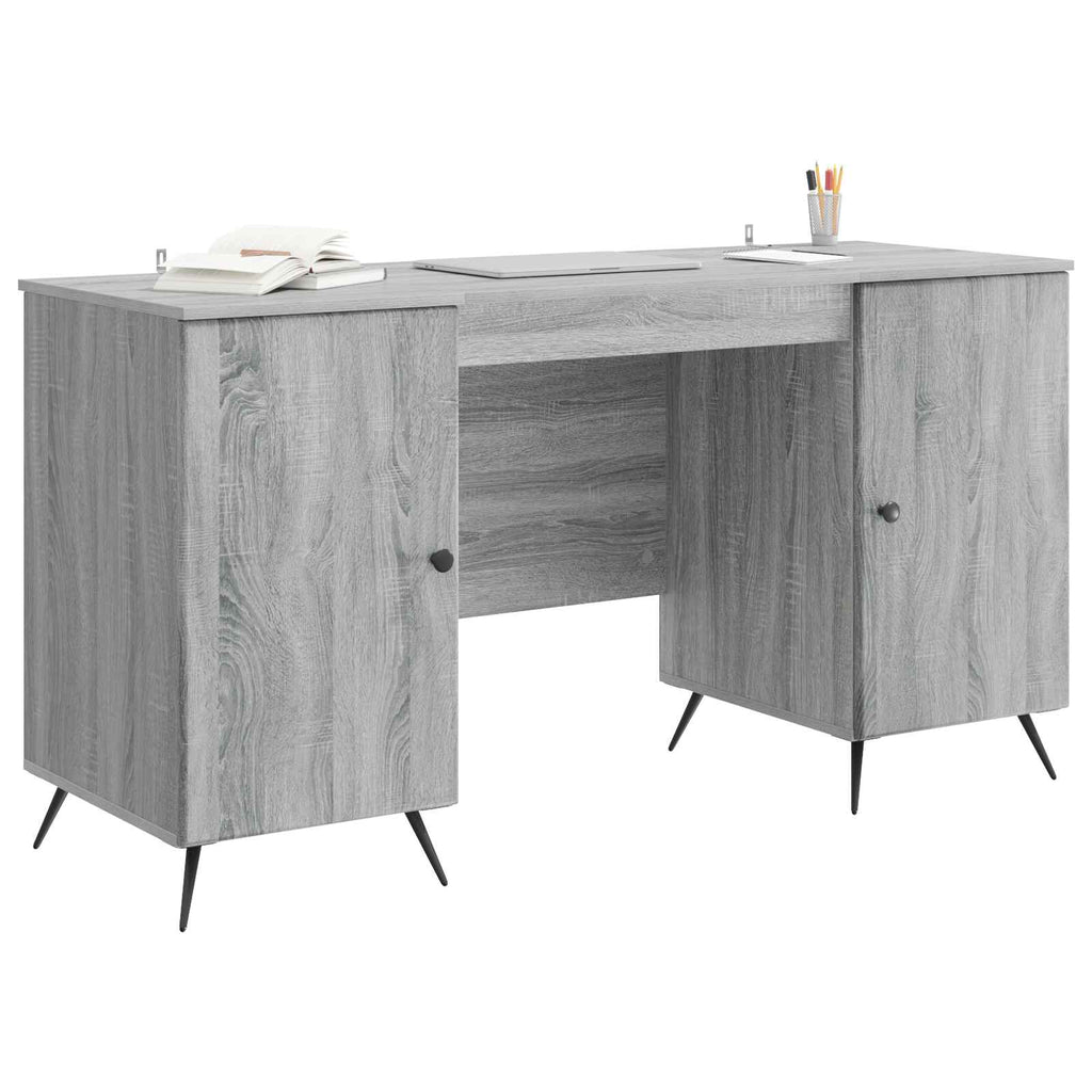 Schreibtisch Graues Sonoma 142,5 x 50 x 75 cm Holzwerkstoff