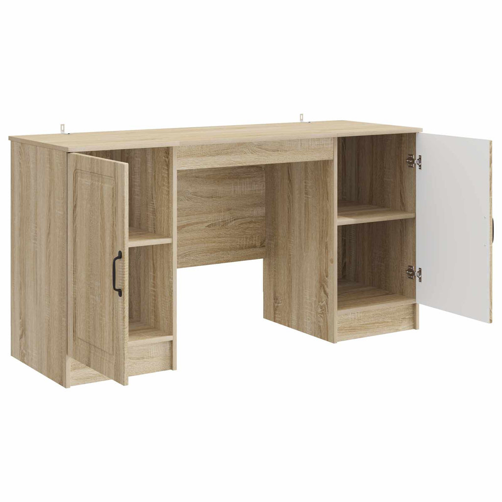 Schreibtisch Sonoma-Eiche 142,5 x 50 x 75 cm Holzwerkstoff