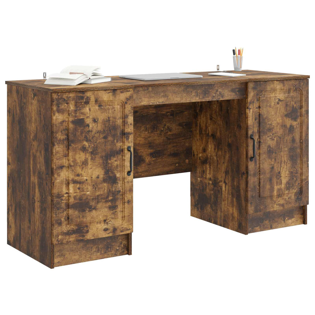 Schreibtisch Geräucherte Eiche 142,5 x 50 x 75 cm Holzwerkstoff