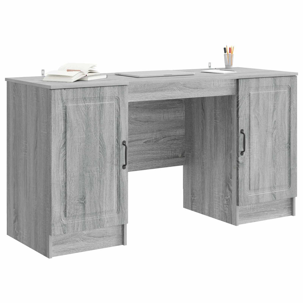 Schreibtisch Graues Sonoma 142,5 x 50 x 75 cm Holzwerkstoff
