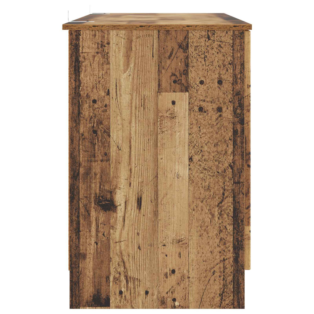 Schreibtisch mit Regal Altholz 142,5 x 50 x 75 cm Holzwerkstoff