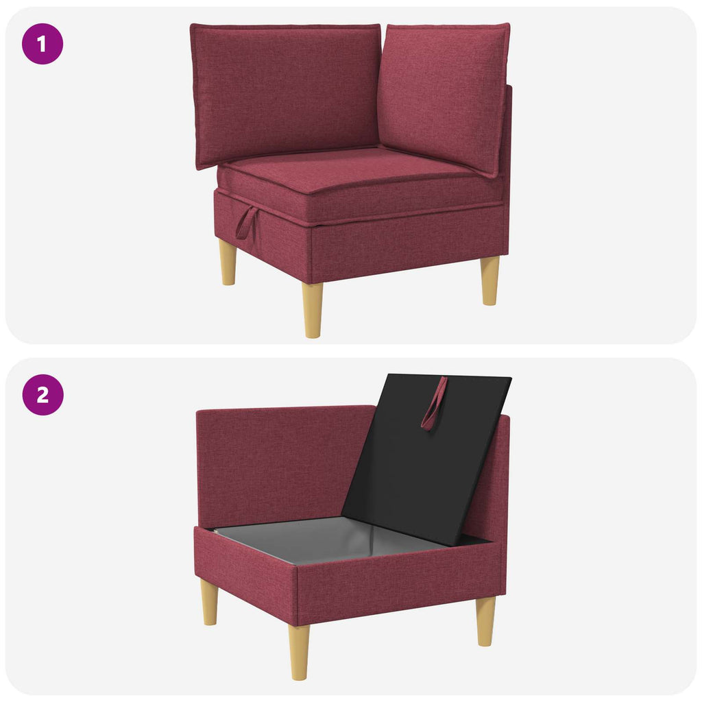 Sofa mit Stauraum Stoff