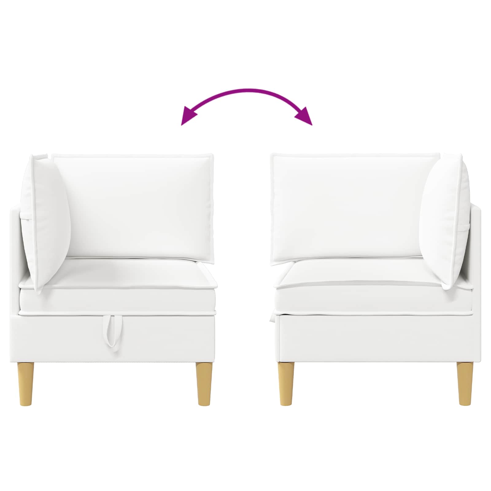 Sofa mit Stauraum Stoff