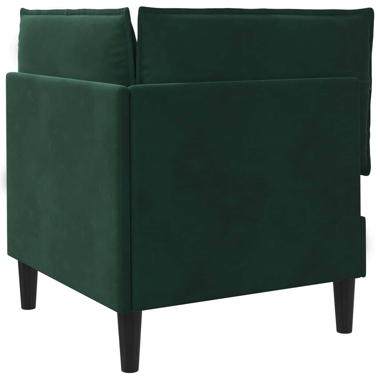 Sofa mit Stauraum Dunkelgrün Samt