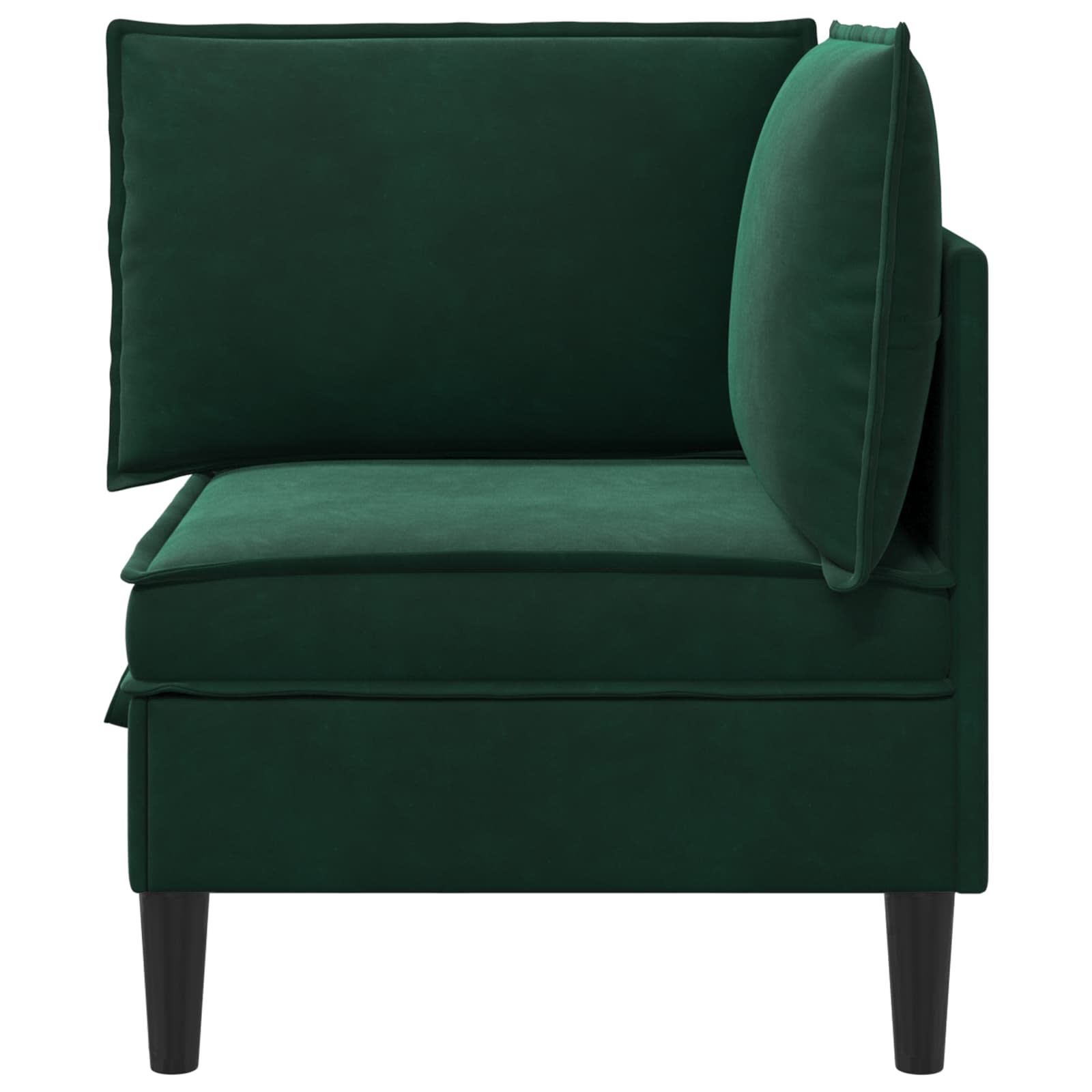 Sofa mit Stauraum Dunkelgrün Samt