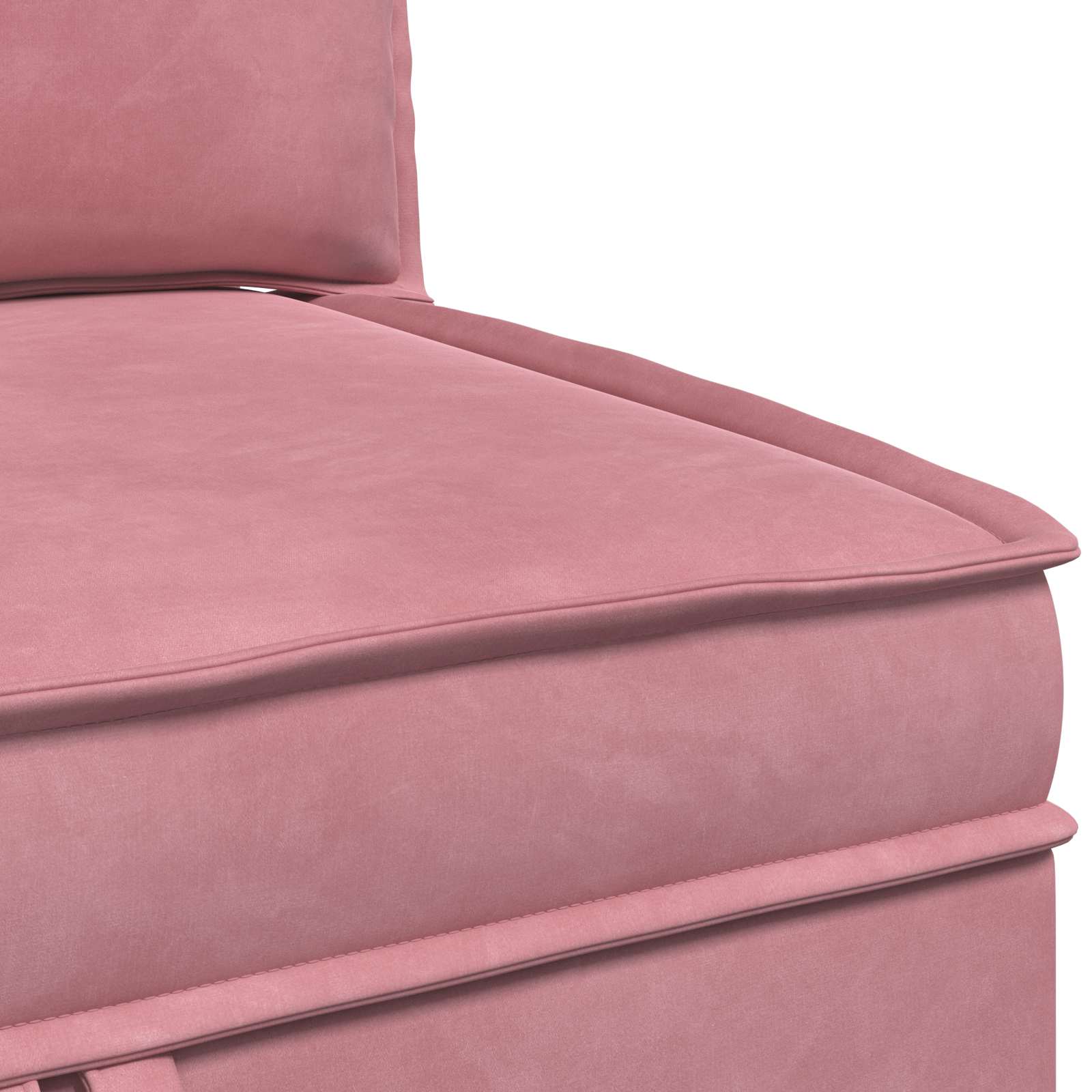 Sofa mit Stauraum Rosa Samt