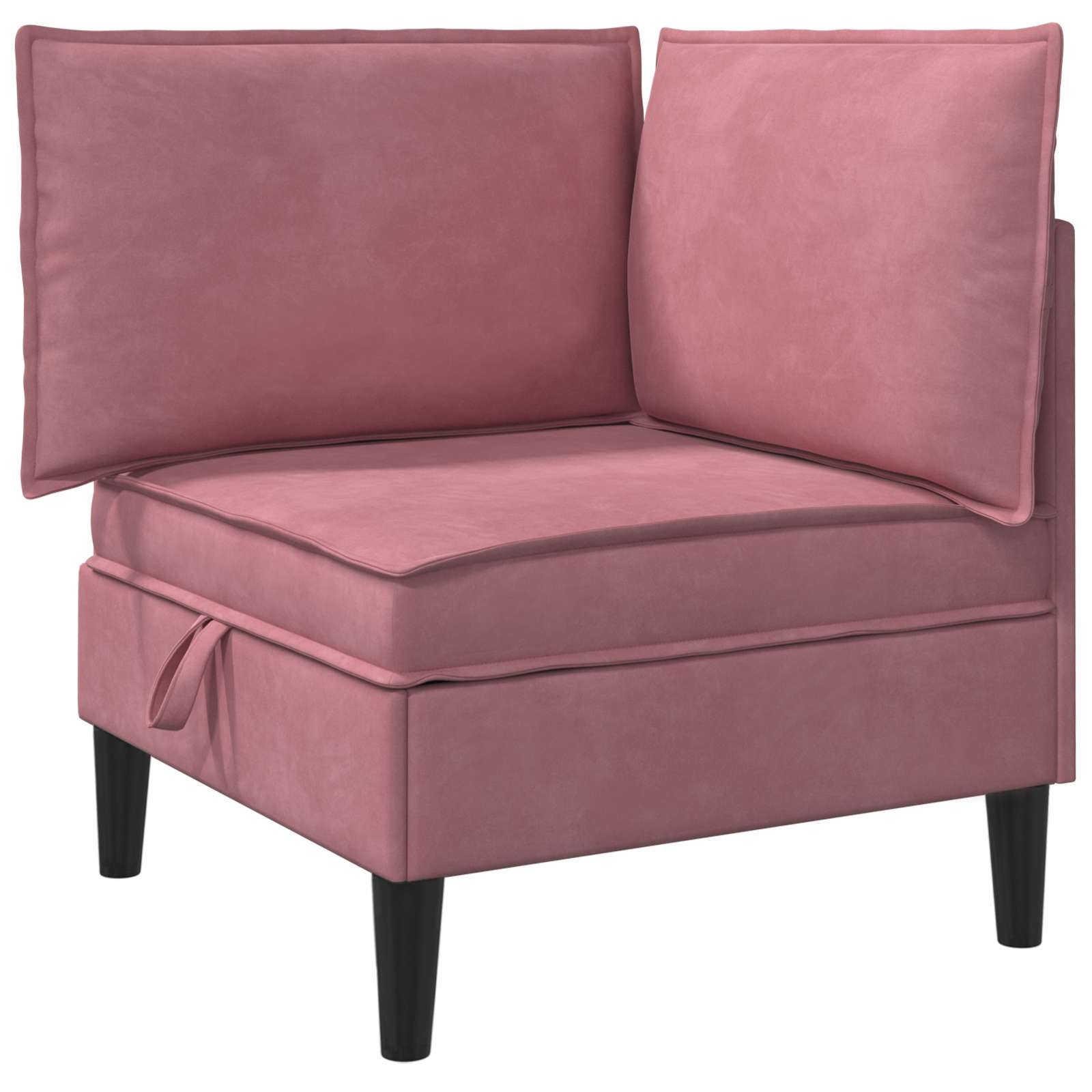 Sofa mit Stauraum Rosa Samt