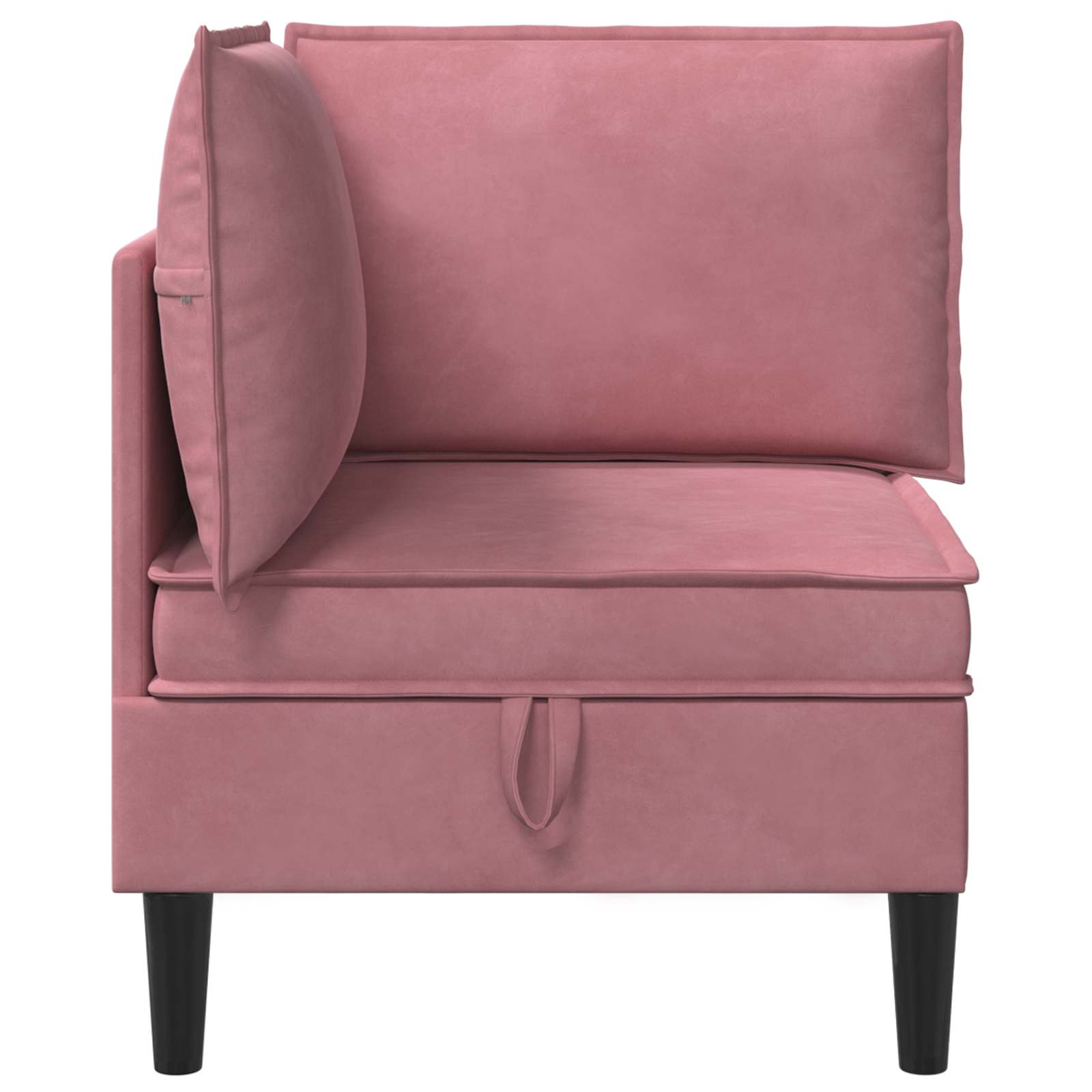 Sofa mit Stauraum Rosa Samt