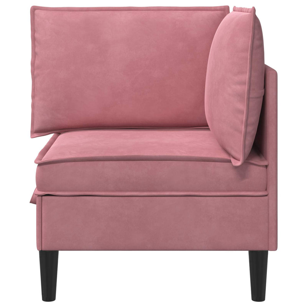 Sofa mit Stauraum Rosa Samt