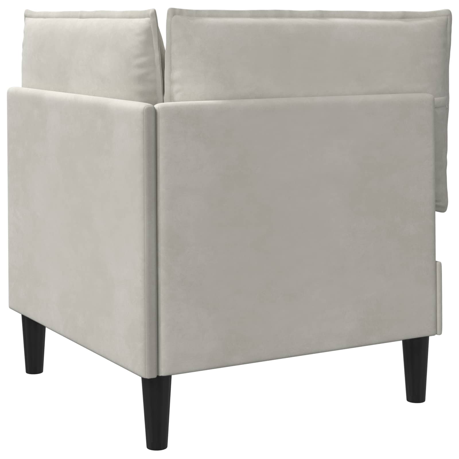Sofa mit Stauraum Creme Samt
