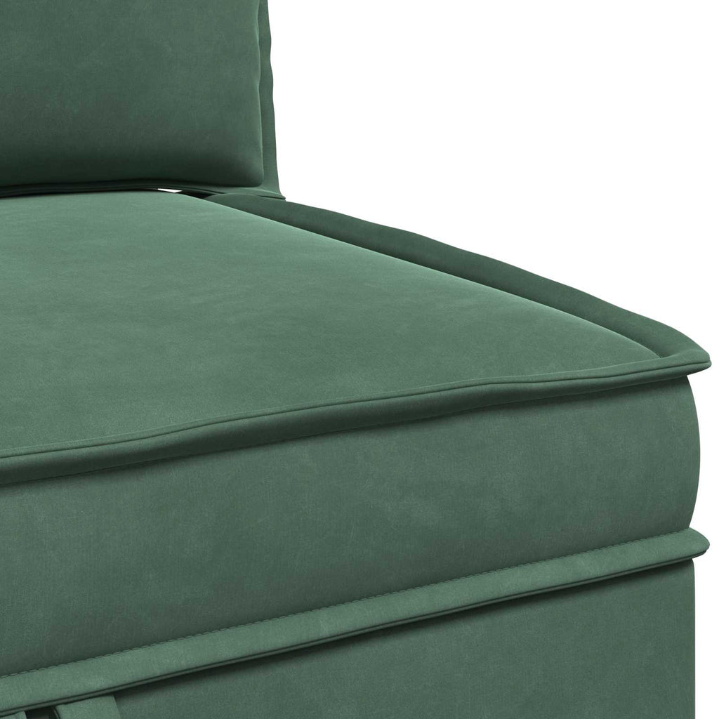 Sofa mit Stauraum Meergrün Samt