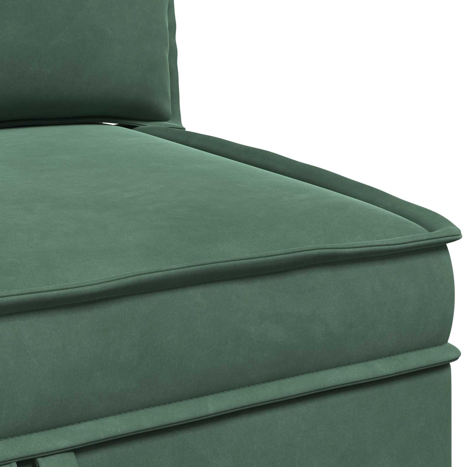 Sofa mit Stauraum Meergrün Samt