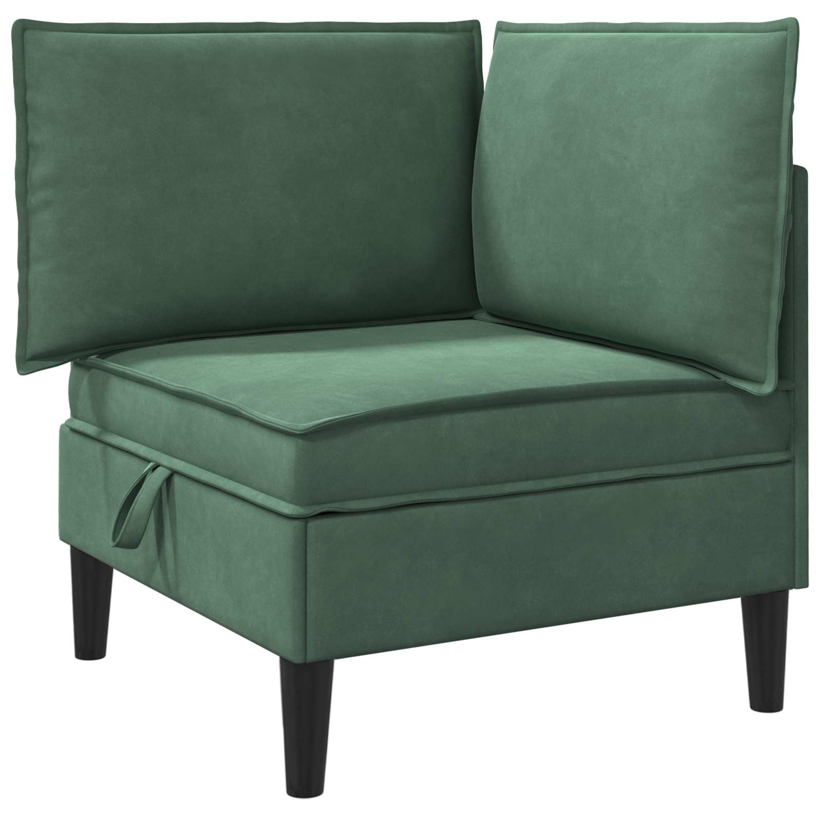 Sofa mit Stauraum Meergrün Samt