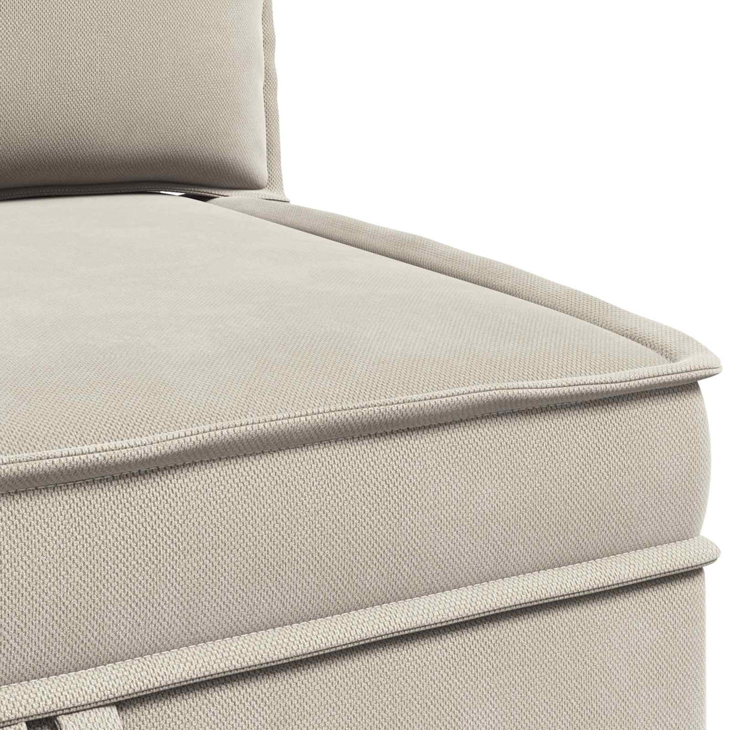 Ecksofa mit Stauraum Hafer Samt