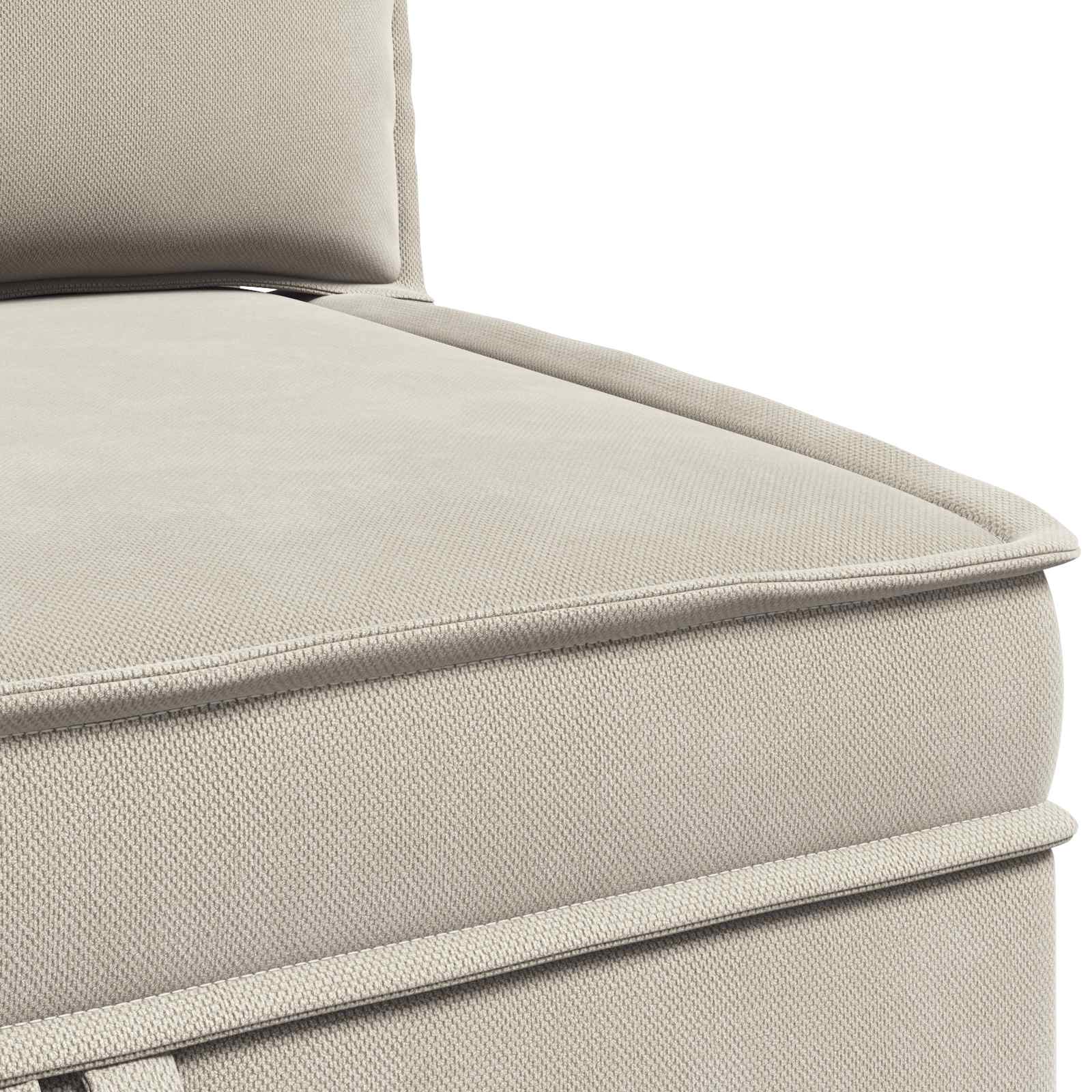 Ecksofa mit Stauraum Hafer Samt
