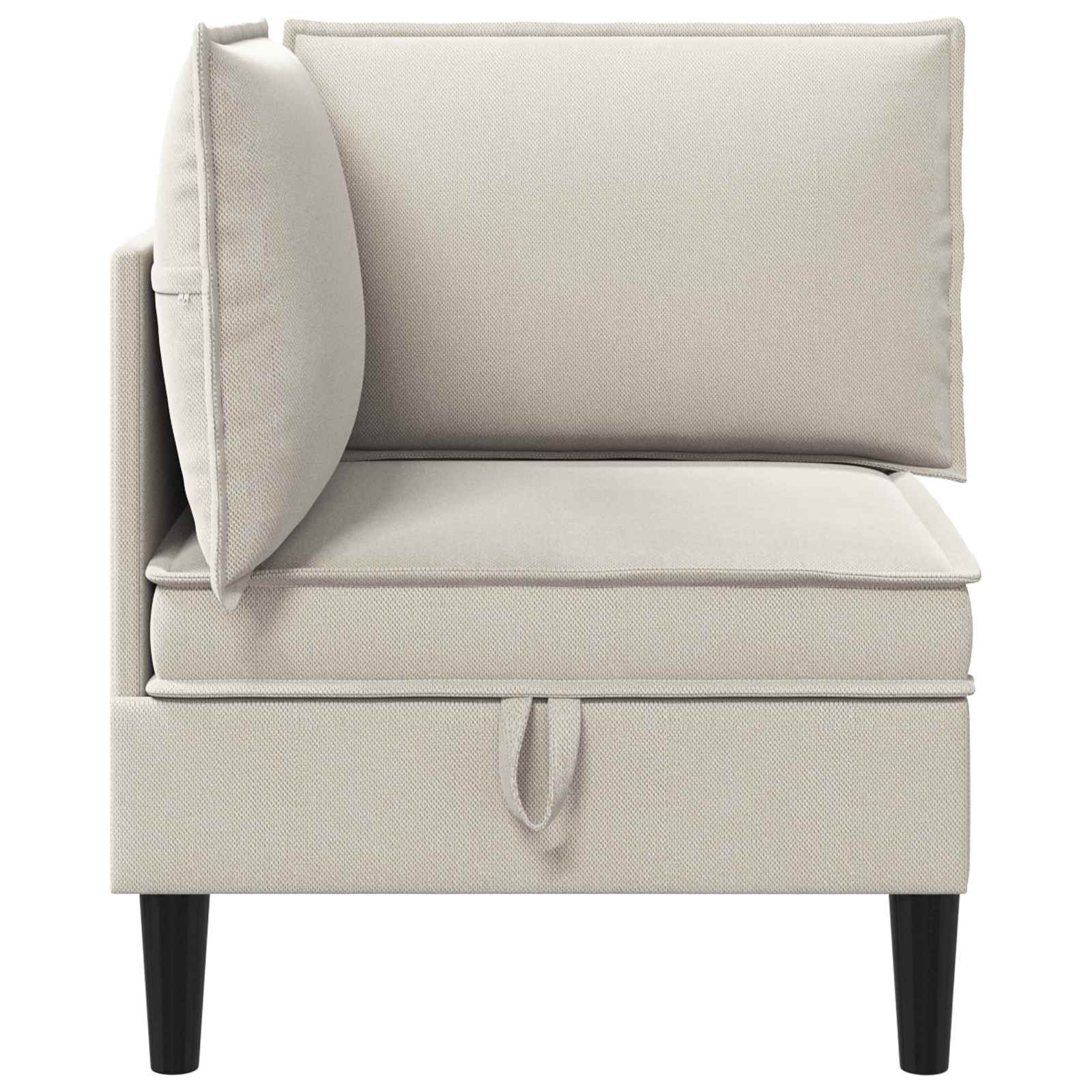 Ecksofa mit Stauraum Hafer Samt