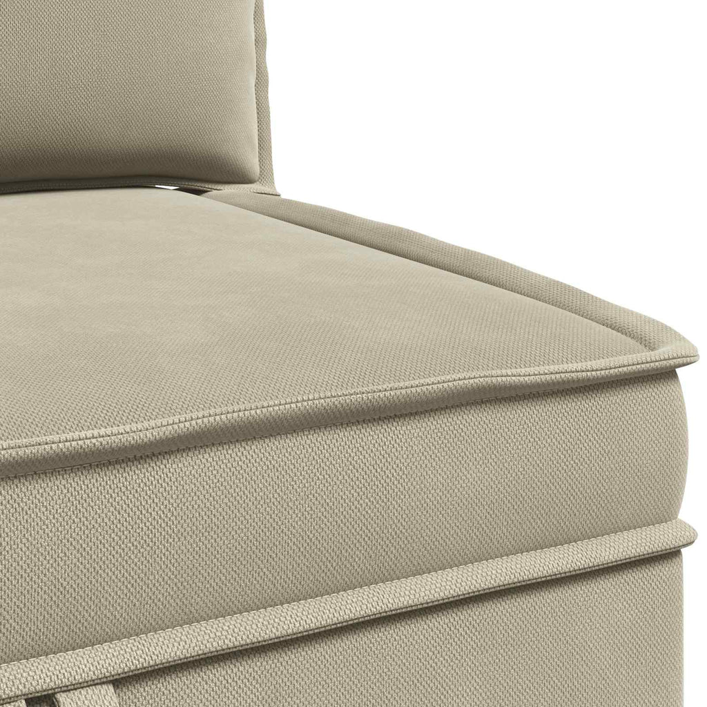Ecksofa mit Stauraum Sand Samt
