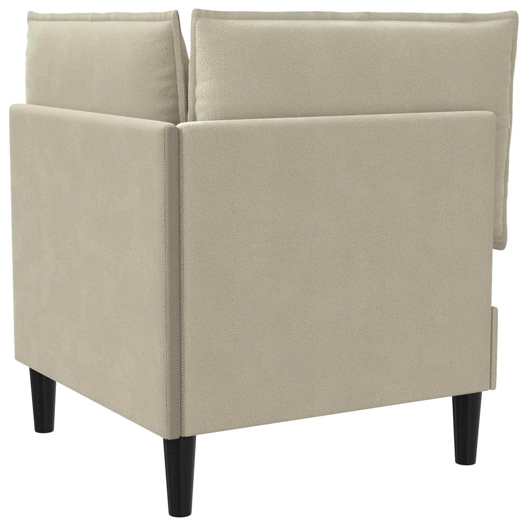 Ecksofa mit Stauraum Sand Samt