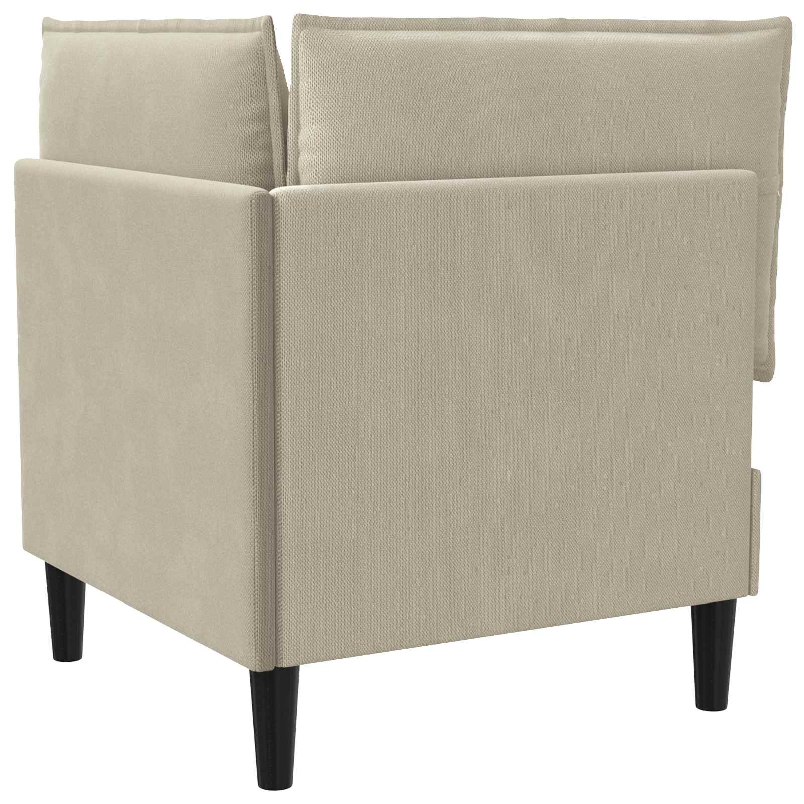 Ecksofa mit Stauraum Sand Samt
