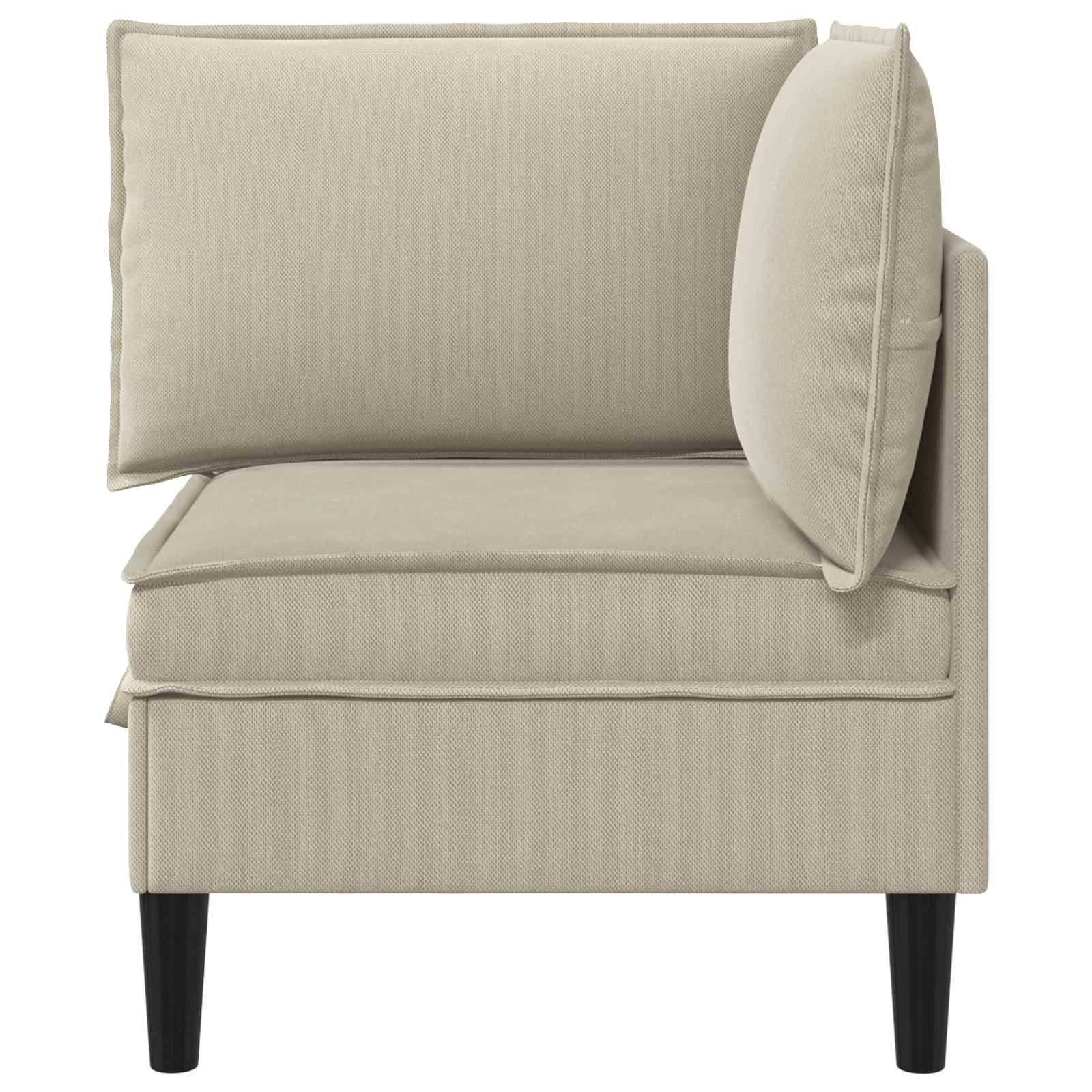 Ecksofa mit Stauraum Sand Samt
