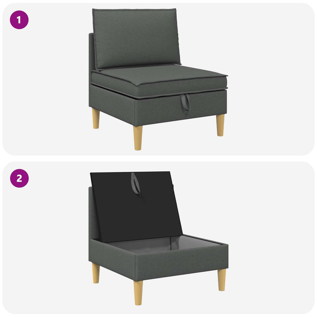 Sofa mit Stauraum Stoff