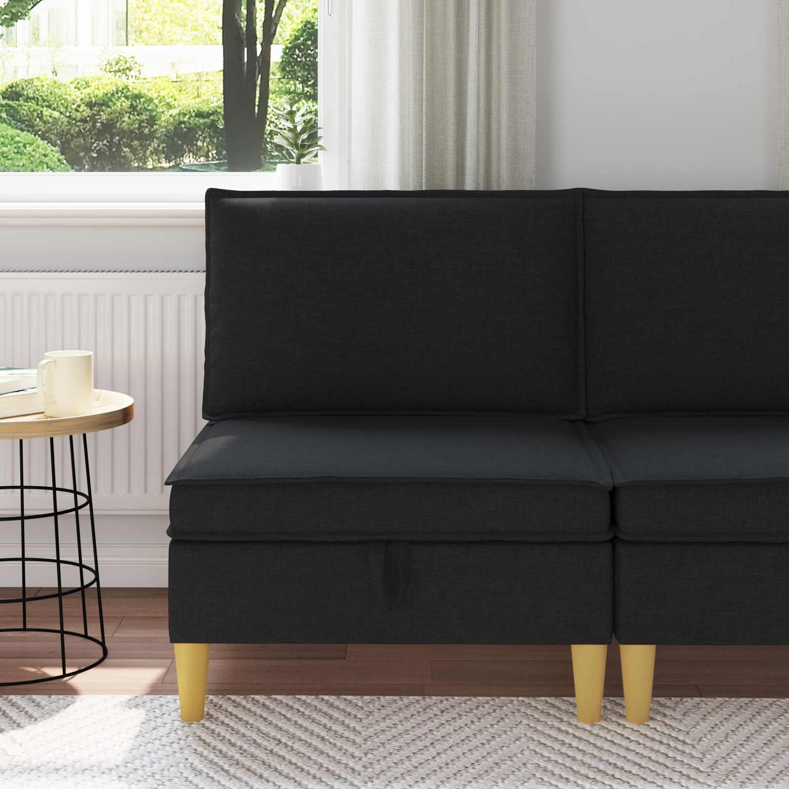 Sofa mit Stauraum Stoff