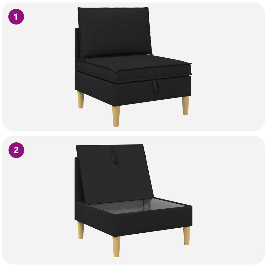 Sofa mit Stauraum Stoff