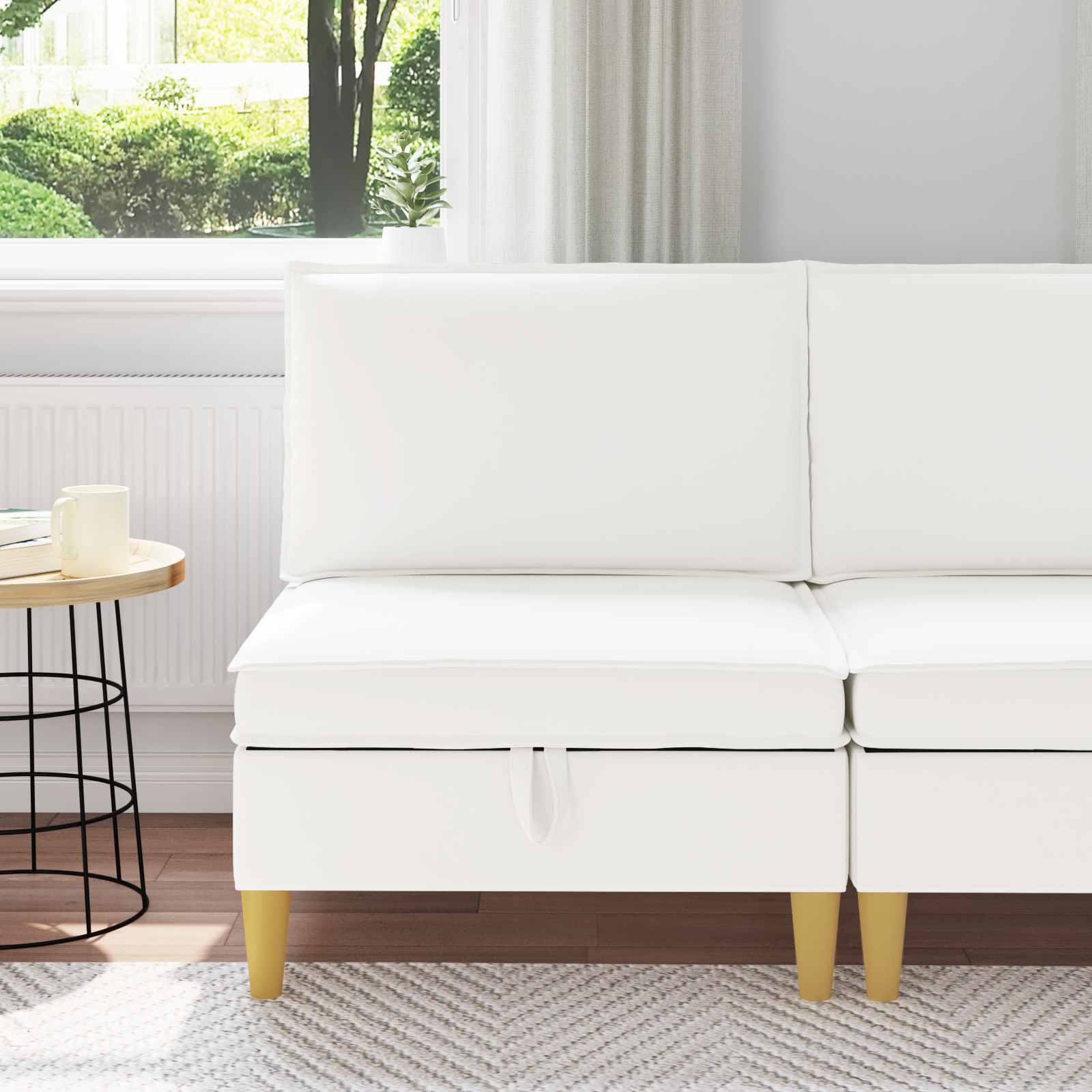 Sofa mit Stauraum Stoff