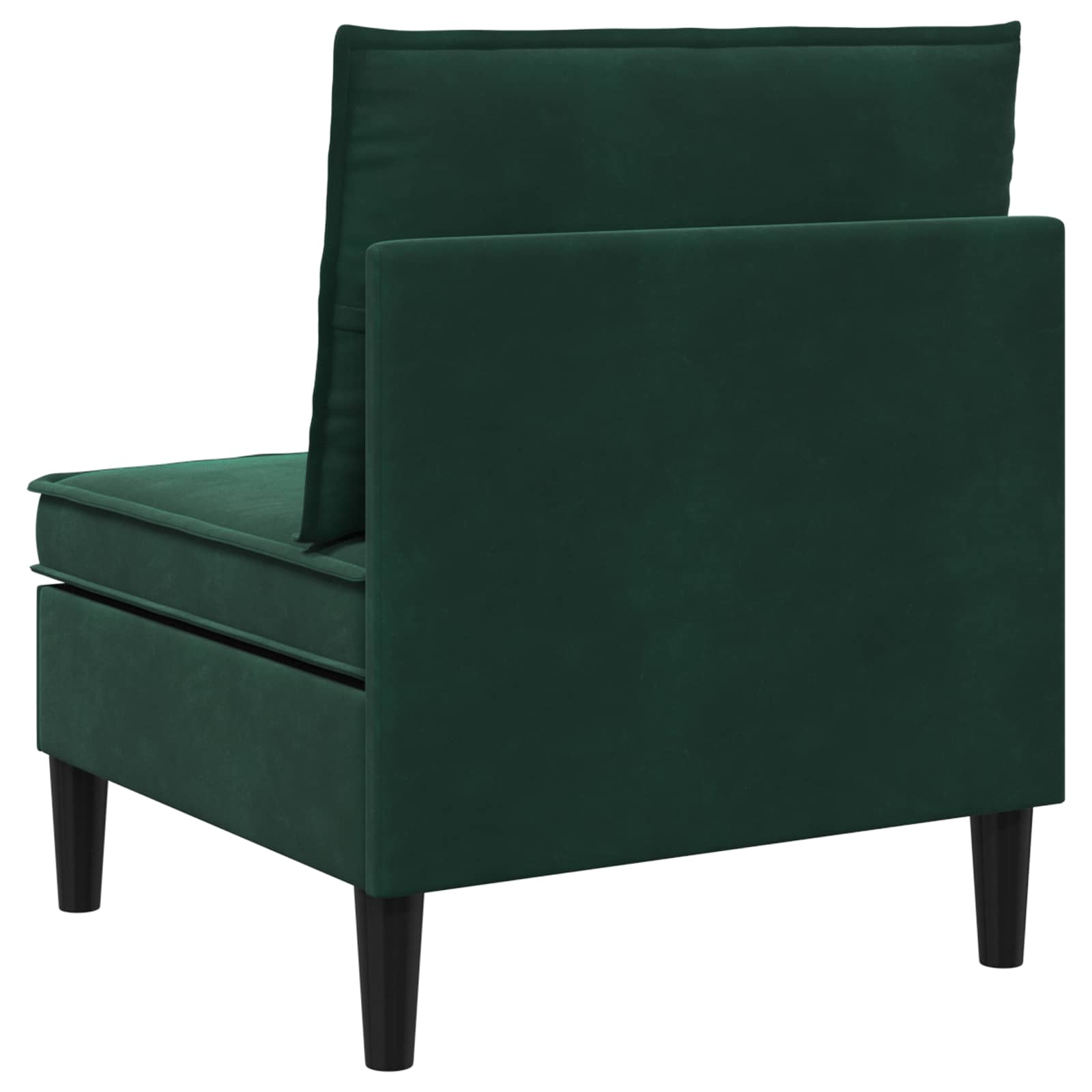 Mittels Sofa mit Stauraum Dunkelgrün Samt