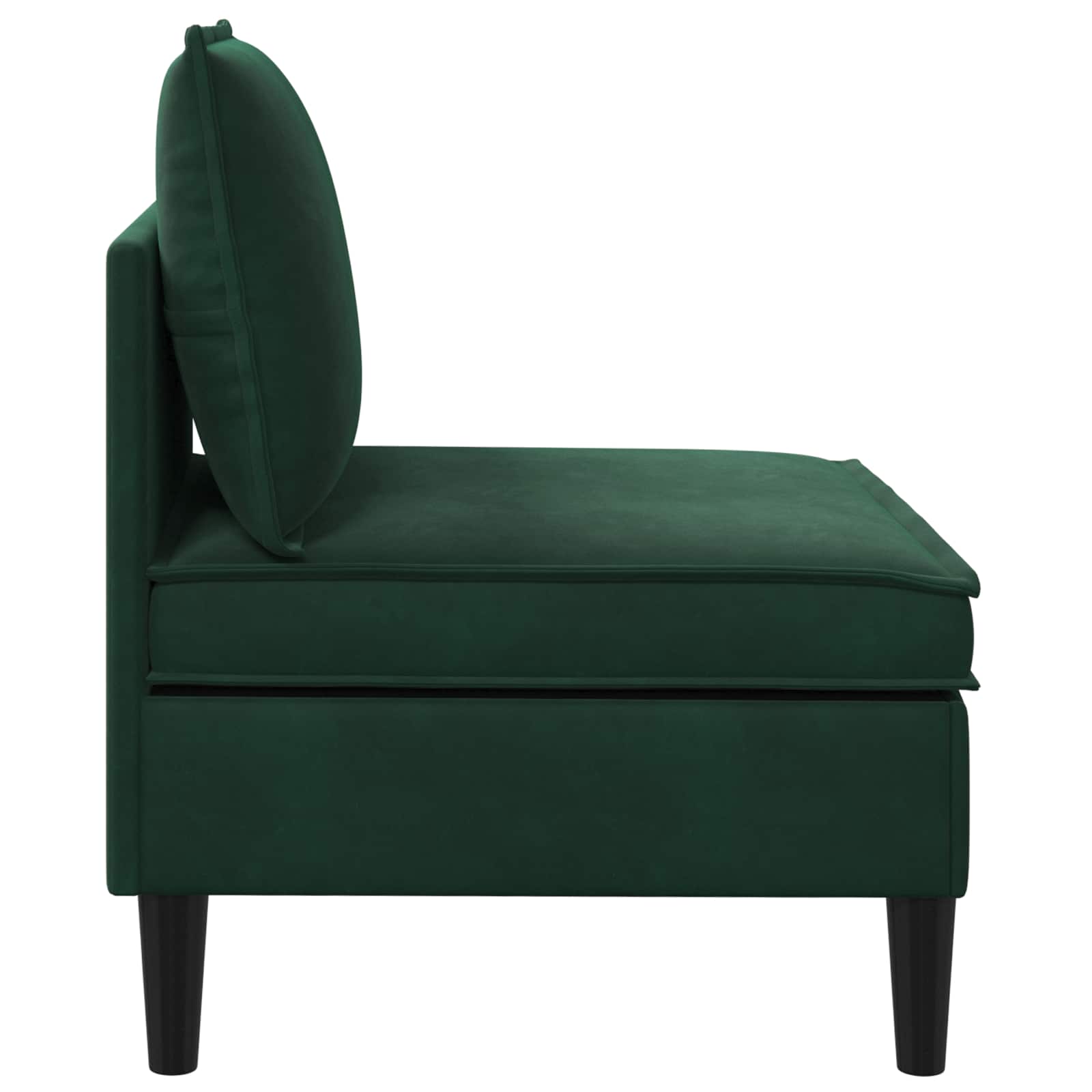 Mittels Sofa mit Stauraum Dunkelgrün Samt