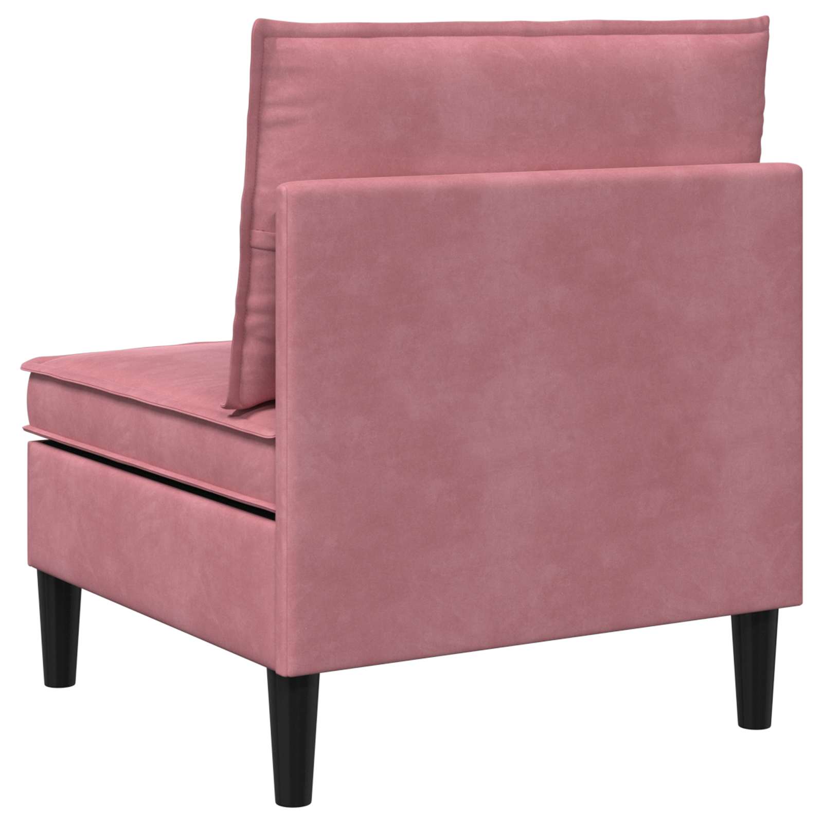 Mittels Sofa mit Stauraum Rosa Samt