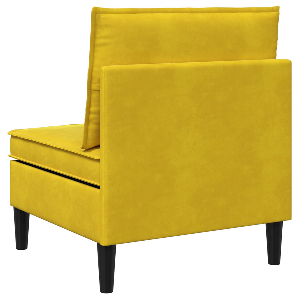 Mittels Sofa mit Stauraum Gelb Samt