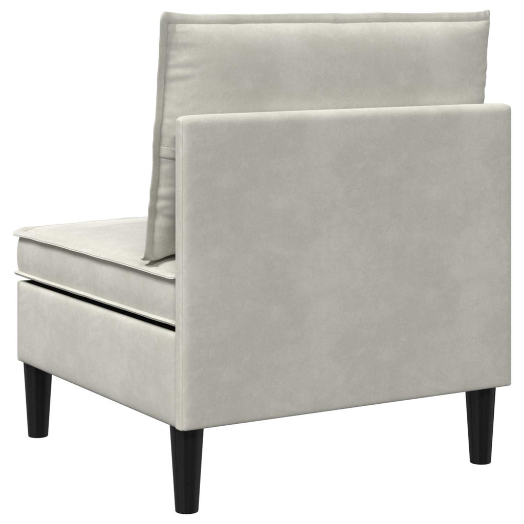 Mittels Sofa mit Stauraum Creme Samt