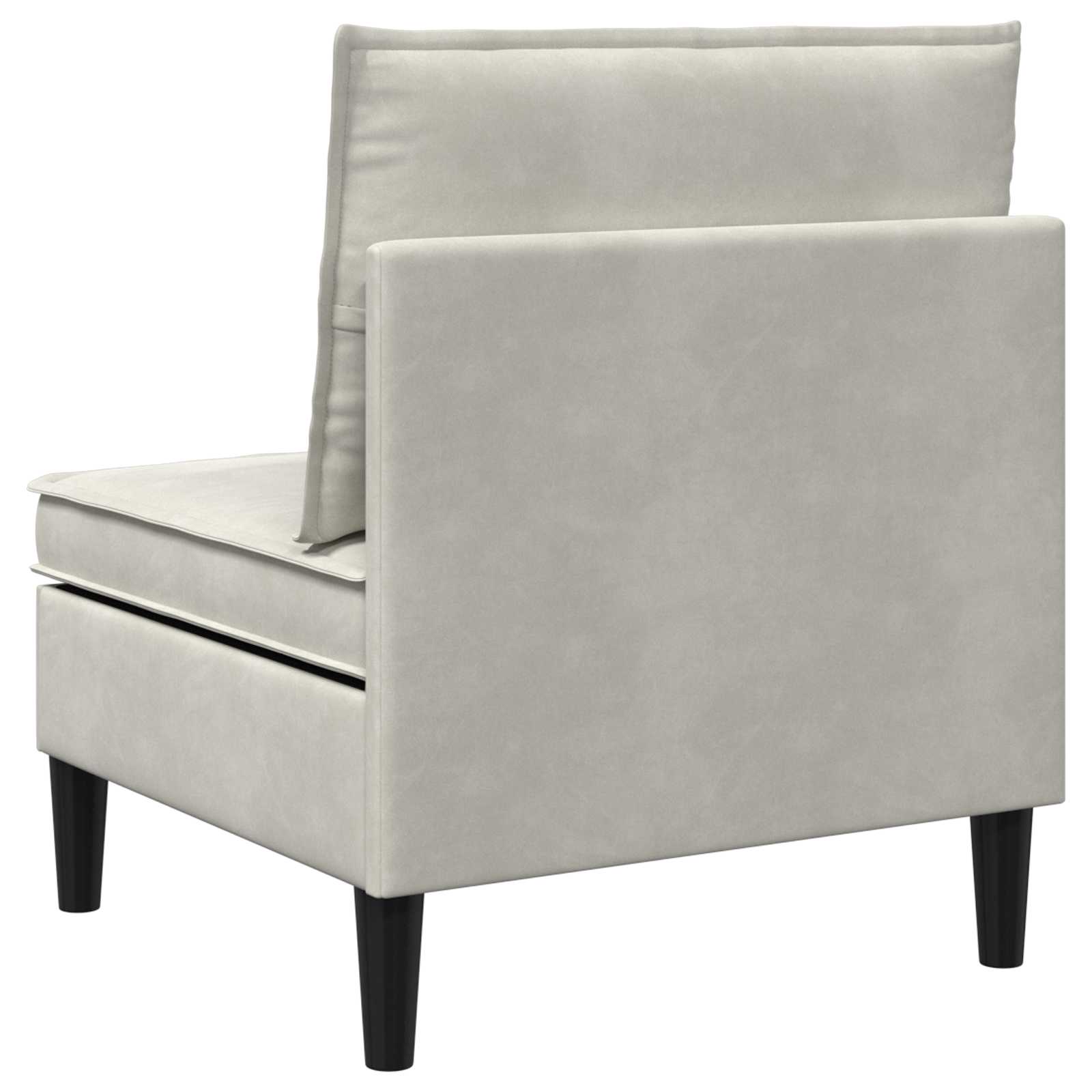 Mittels Sofa mit Stauraum Creme Samt