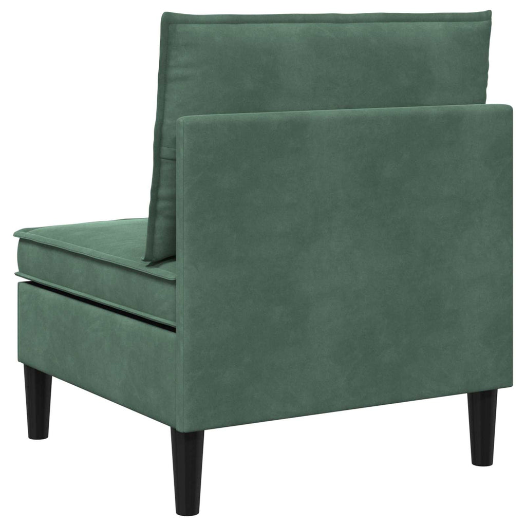 Mittels Sofa mit Stauraum Meergrün Samt