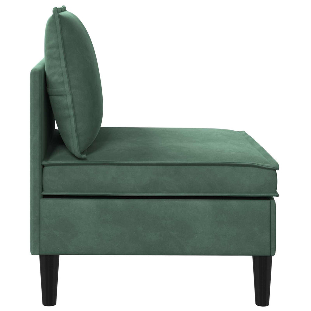 Mittels Sofa mit Stauraum Meergrün Samt
