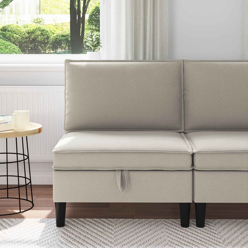 Mittelsofa mit Stauraum Hafer Samt