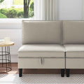 Mittelsofa mit Stauraum Hafer Samt