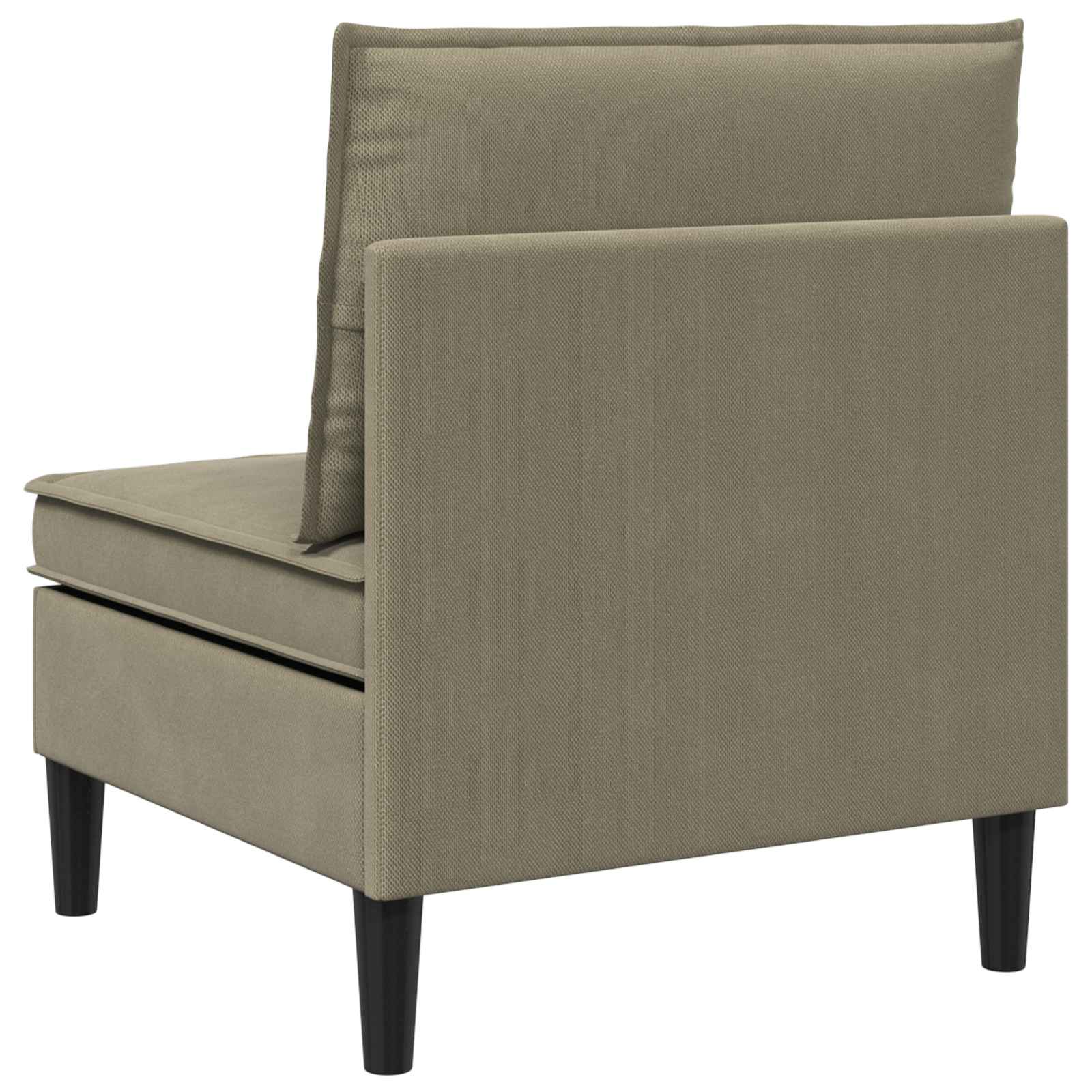 Mittelsofa mit Stauraum Khaki Samt